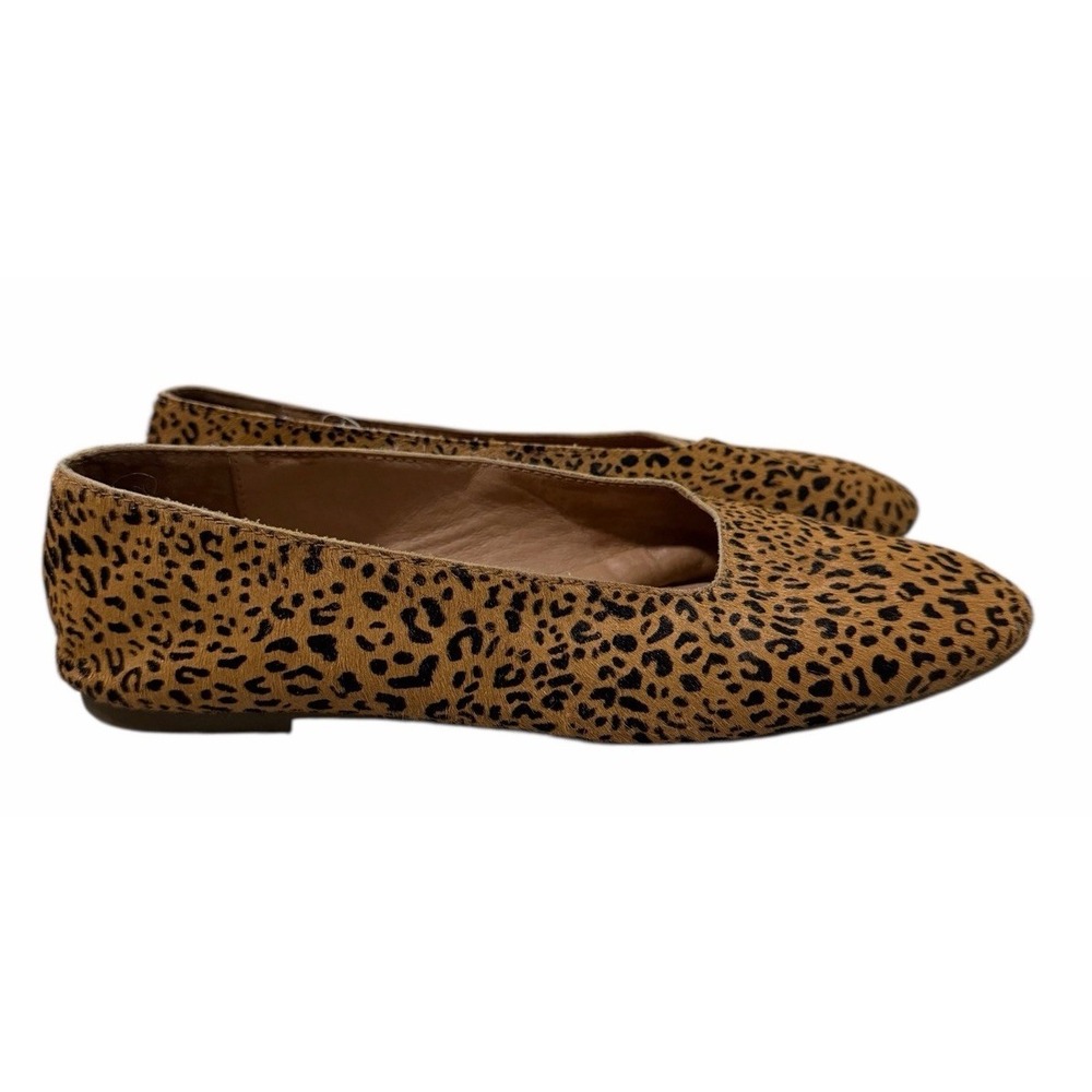 Madewell Cory Leopard Calf Hair Ballet Flats Shoes Women's‎ Size 8